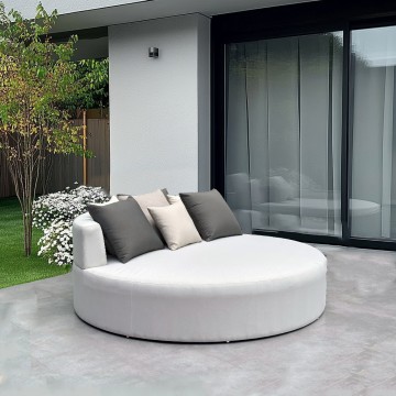 Outdoor Sun Lounger Leisure Style Round Daybed