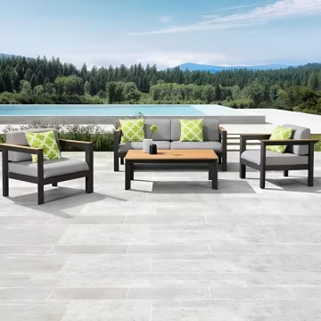 Factory Wholesale Outdoor Aluminum Furniture Garden Couch