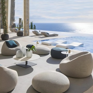 outdoor bean bag lounger Rattan Garden Sofa