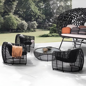 Egg PE wicker rattan outdoor furniture