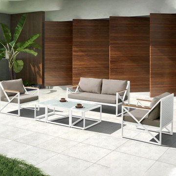 Luxury Patio Leisure 4 pcs Aluminum garden furniture
