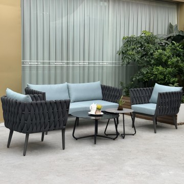 Luxury rope modular outdoor furniture sofa set
