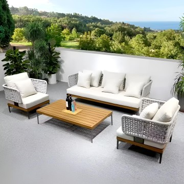 Rattan Wicker Garden Furniture Sofa Set