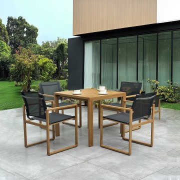 Unique Design Solid Wood outdoor dining table and chairs