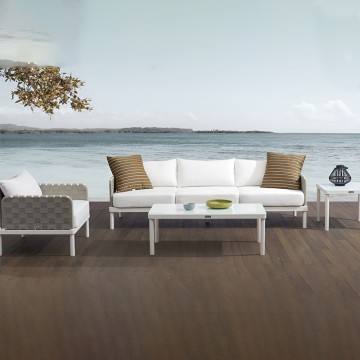 modern italian sectional aluminium outdoor sofa garden