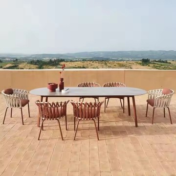 Factory Wholesale outdoor table and chairs for 6