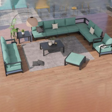 aluminium garden sofa outdoor for hotel resort project