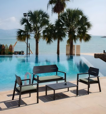 home modern aluminum patio outdoor set furniture