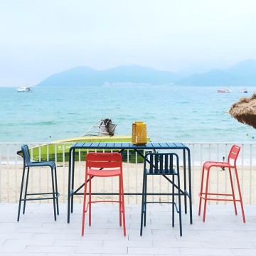 patio outdoor bar set table and stools furniture