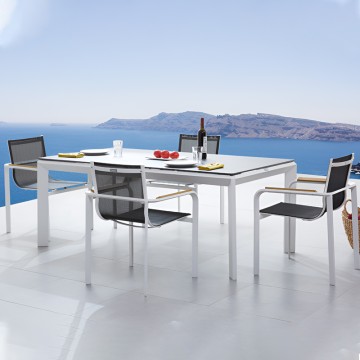 cheap black aluminium patio bistro set