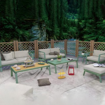 villa cast aluminum garden furniture set modern