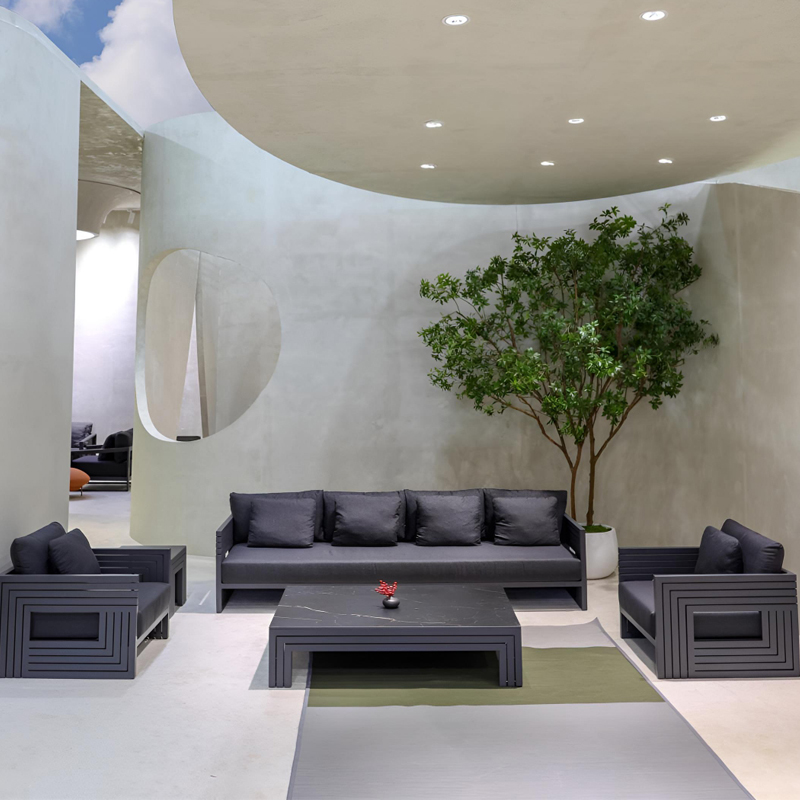 hotel custom outdoor sofa set furniture