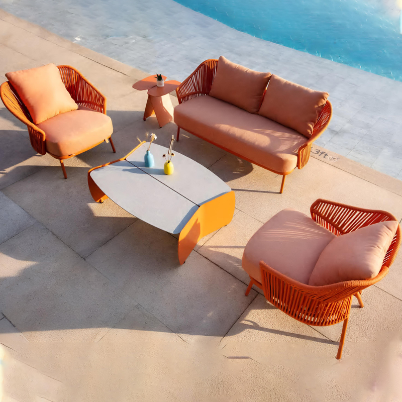 colorful waterproof sectional outdoor modular sofas