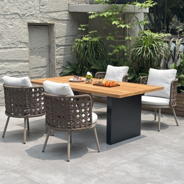 outdoor garden used teak wood tables dining set