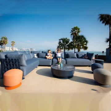 modern sectional recliner outdoor garden sofa