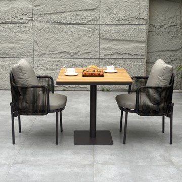 2-4 person Aluminum Outdoor Dining Table and Chairs Set