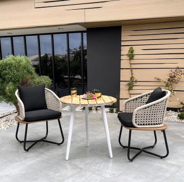 comfy aluminium garden patio balcony chairs set