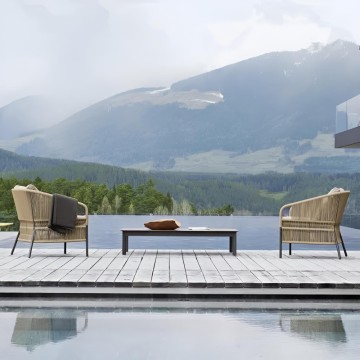 New Classic Leisure Wicker Single Garden Sofa