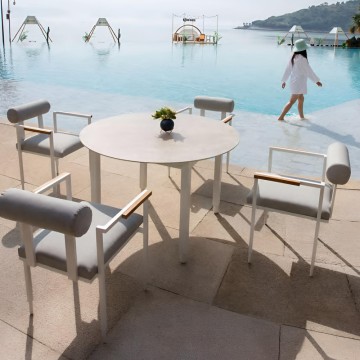 modern aluminum garden outdoor dining set