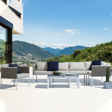 mid century grey pool deck outdoor furniture set