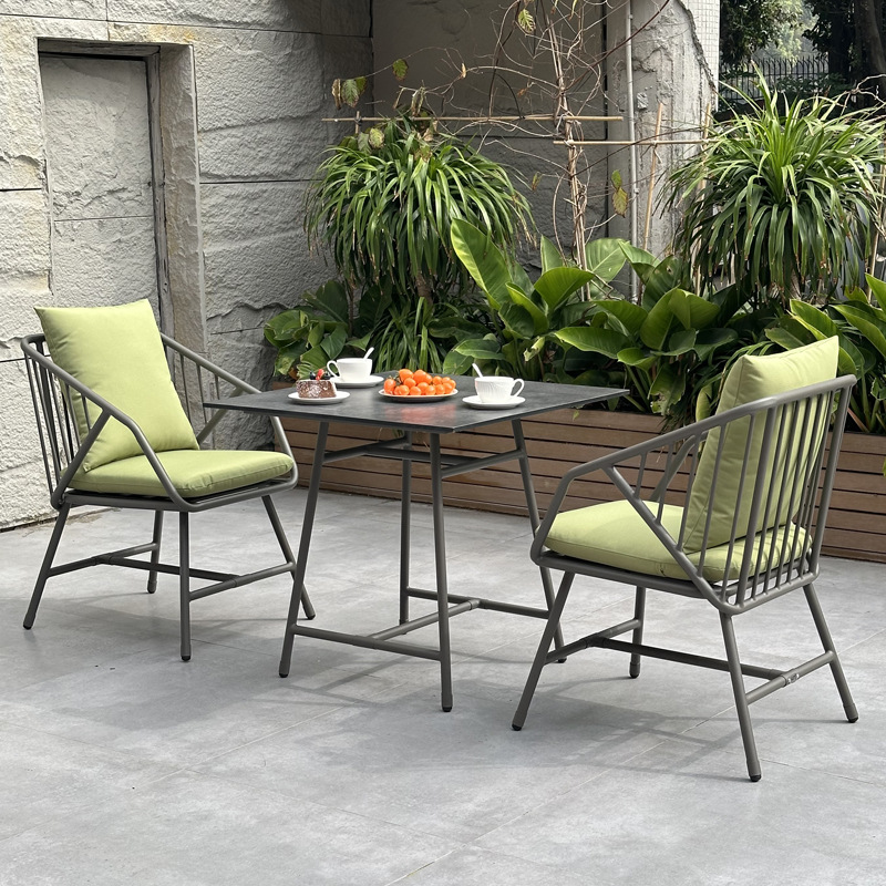 Waterproof Outdoor Aluminum Dining Set Table and Chair