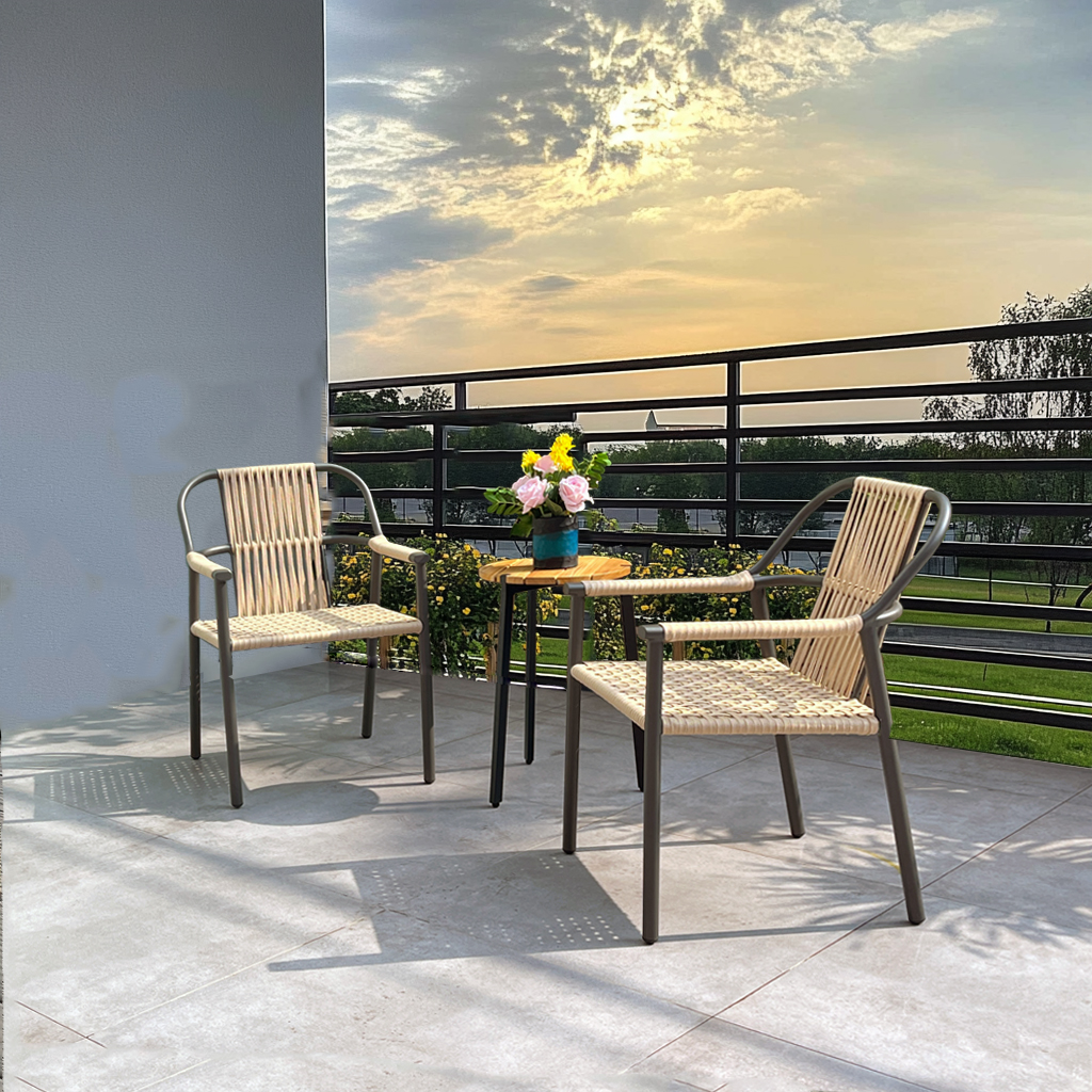 metal aluminum outdoor chairs for balcony