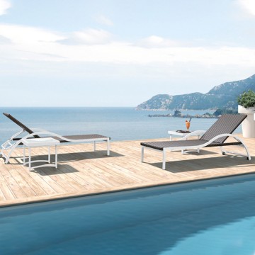 Hotel Villa Waterproof Leisure Adjustable Sun lounger