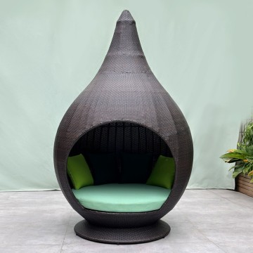 Bali style leisure rattan daybed lounger