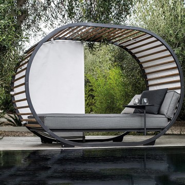 Hotel aluminum poolside garden lounge set