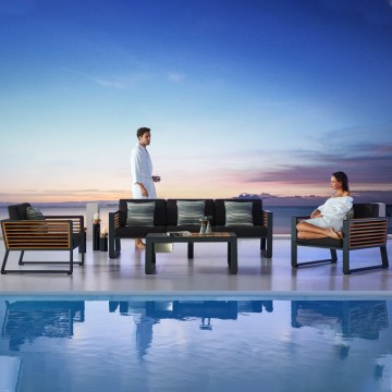 all weather outdoor restaurant furniture module