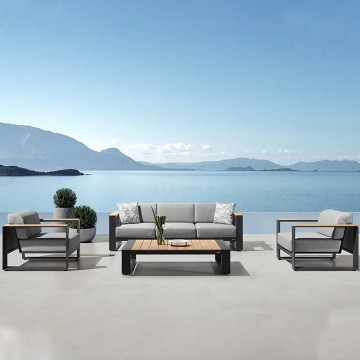 modern 4 piece aluminum outdoor patio furniture sets