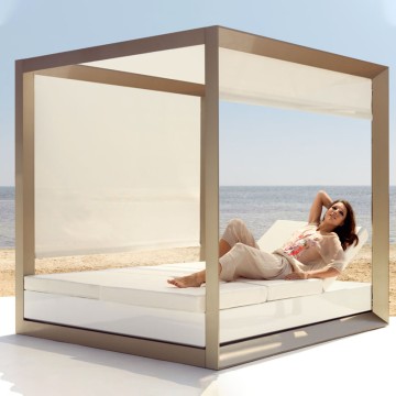 custom aluminum garden Outdoor Daybed With Canopy