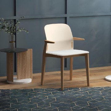 nordic modern wood dining chairs set