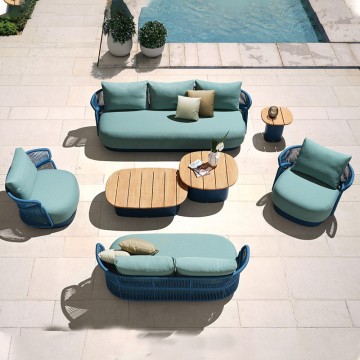 contemporary 6 seater l shaped garden furniture corner sofa