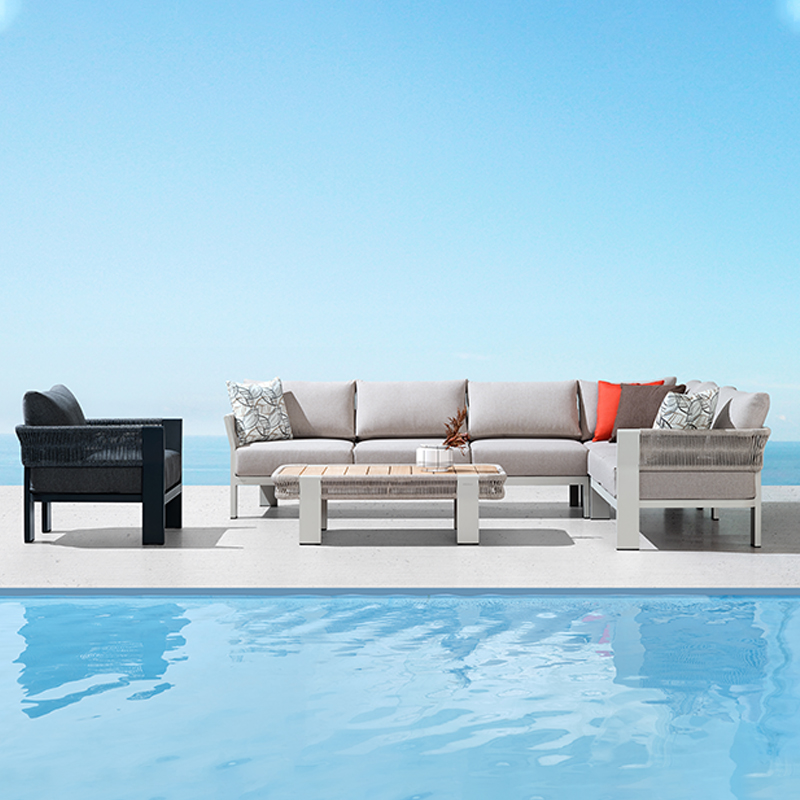 villa aluminum outdoor garden sofa set group