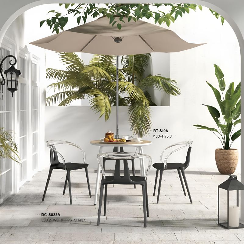 small round dining table set 4 chairs nordic