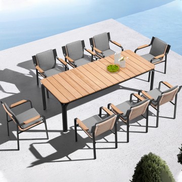 8 person deck patio furniture table and chairs