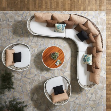 big lots brown wicker patio furniture set sale