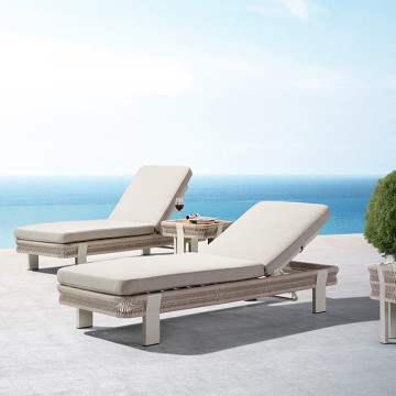 patio outdoor wicker chaise lounge chair sale