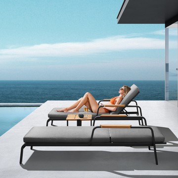 adjustable aluminum patio chaise lounge furniture