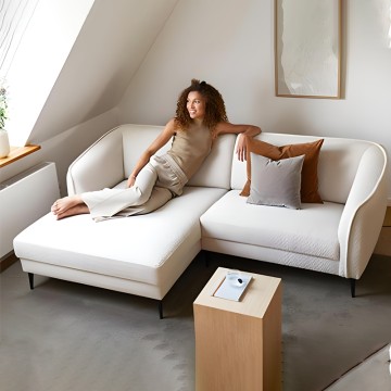 cheap small fabric corner sofa set living room