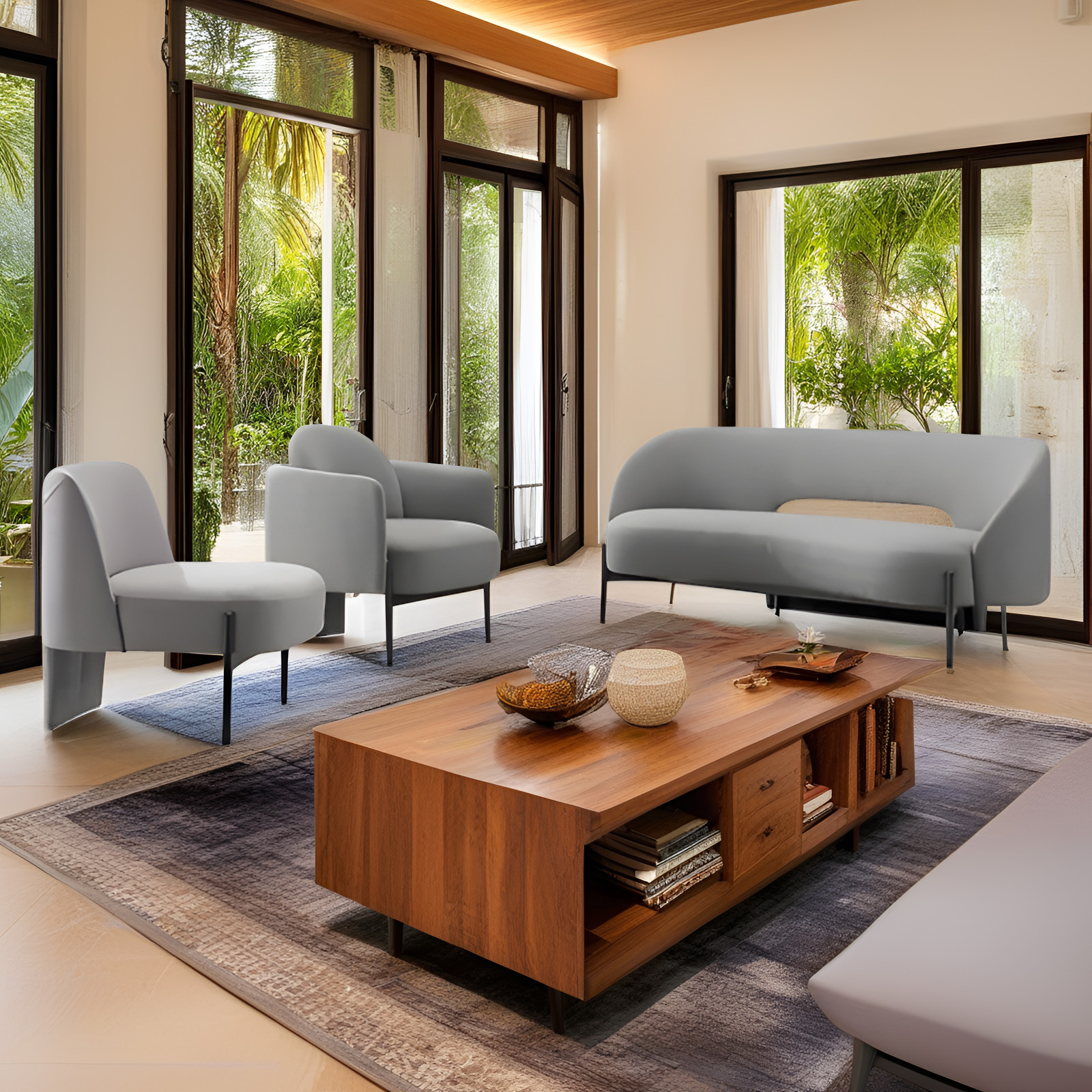 sofa selesa bilik keluarga minimalis untuk rumah