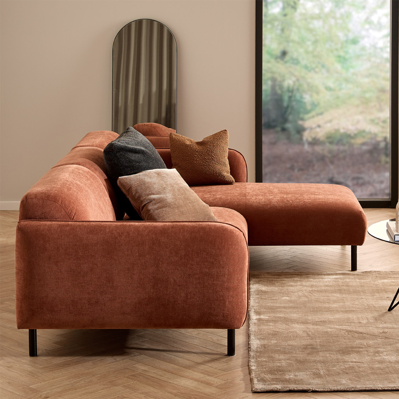 small sectional fabric sofa set living room furniture