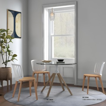 round glass dining tables for small spaces