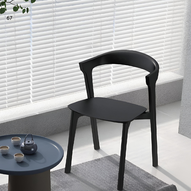 black table dining chairs modern luxury
