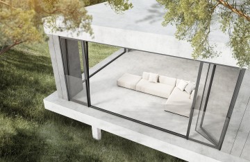 CP100PS system thermal broken inward opening window