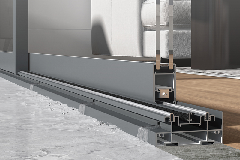 High and low rail drop type drainage-2