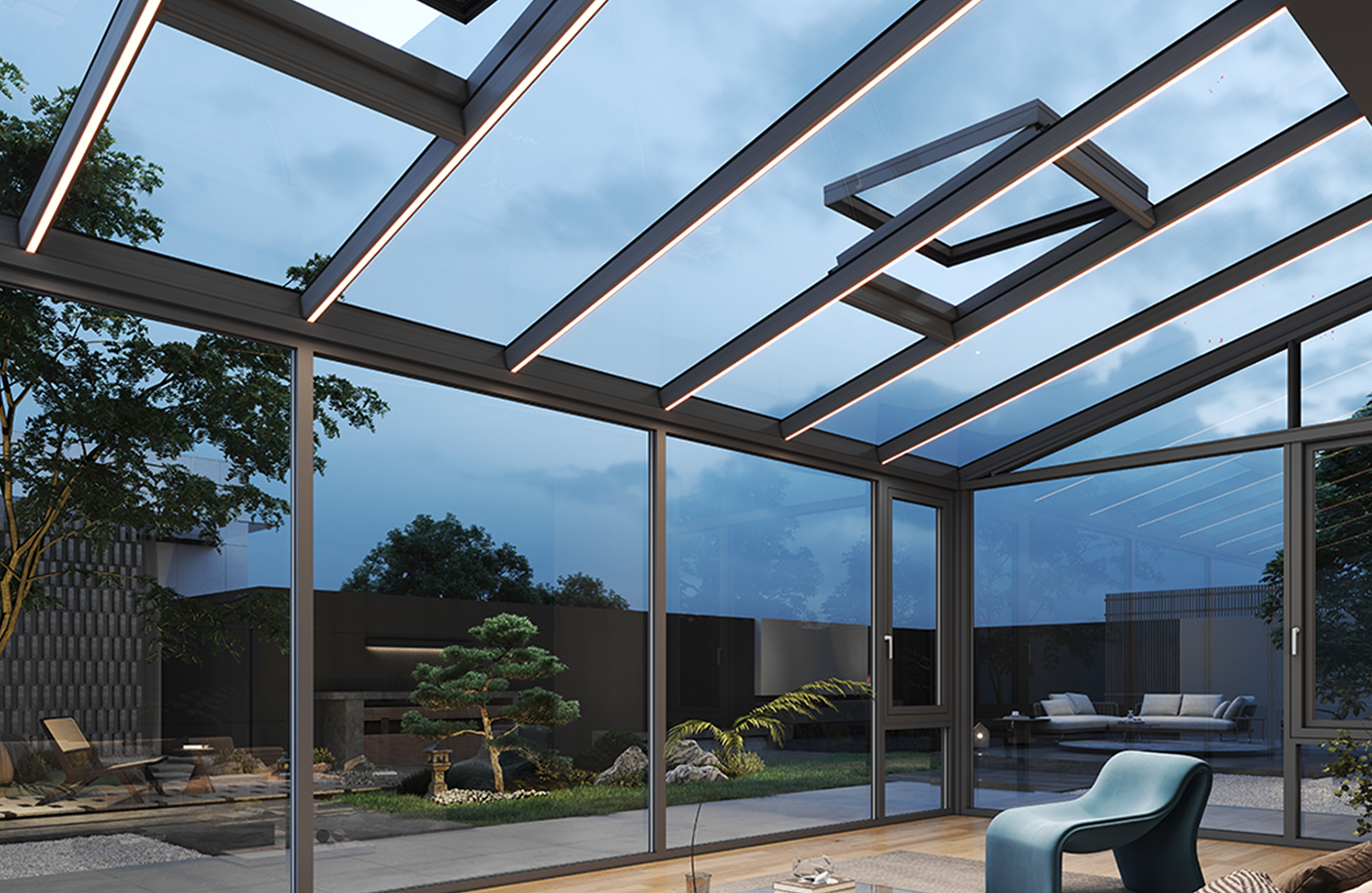 The main beam is sealed to prevent reverse osmosis-Sun Room-product