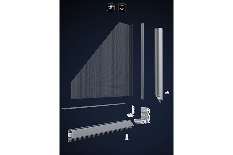 The gold steel mesh folding process doubles the stability