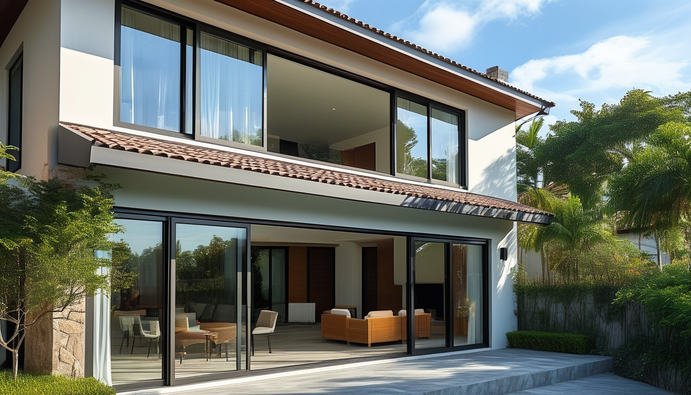 Aluminum Hurricane Window For Residential Buildings